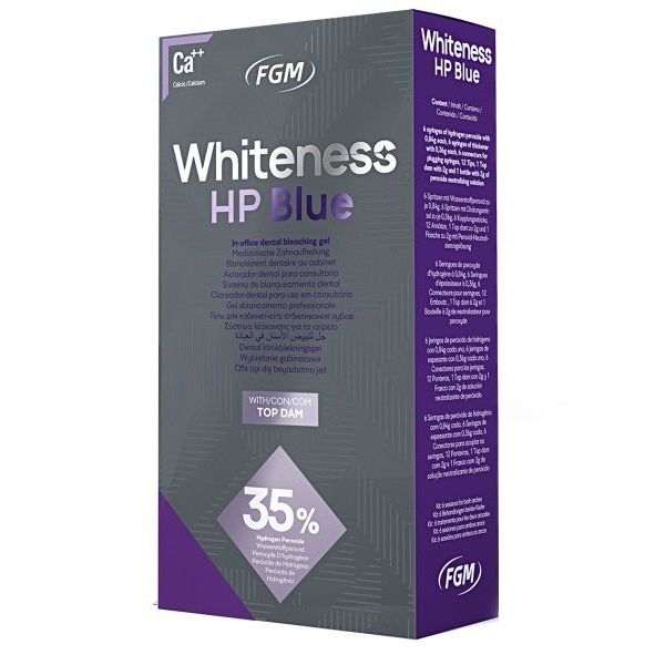 Whiteness HP Blue 35% - клиническое отбеливание на 6 пациентов, FGM