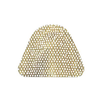 Решетка базисная золотистая с мелкими ячейками для верхней челюсти (2шт.), Wuhan