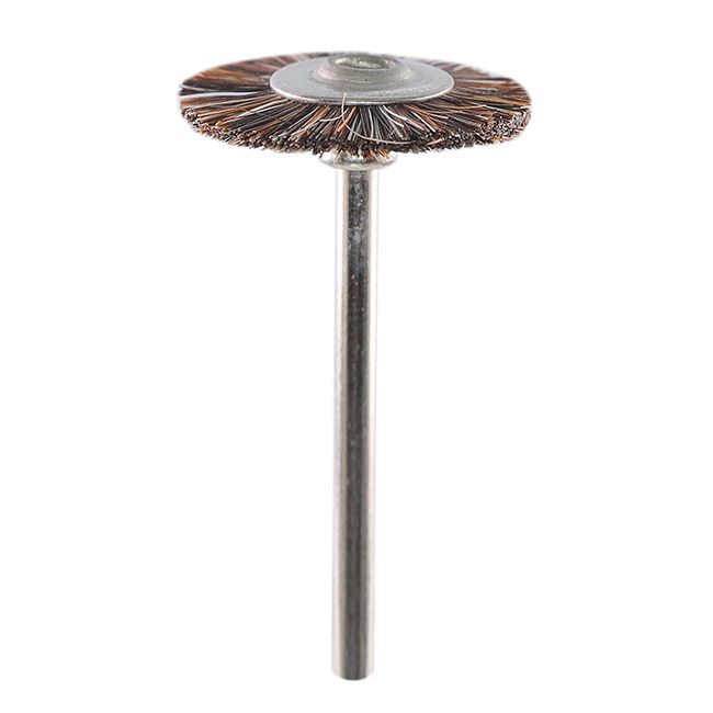 Щётка натуральная, коричневая, диаметр 18мм (1шт.), Songjiang sheshan — фото товара