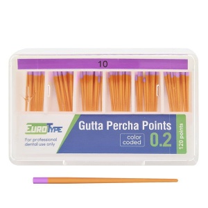 Штифты гуттаперчивые №10 (120шт.), EuroType