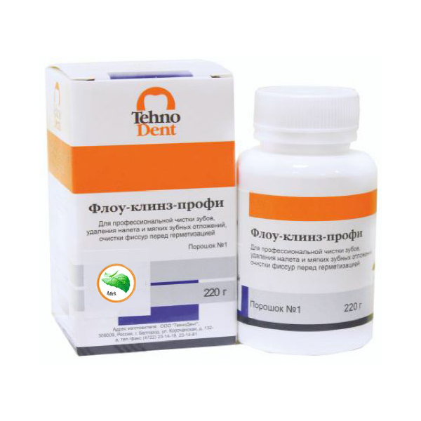 Флоу-Клинз Профи - Мята (220гр.), Технодент — фото товара