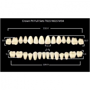 Crown PX/Efucera PX полный гарнитур фронт верх T61S, фронт низ N61S, боковые М34 (28шт.), Yamahachi