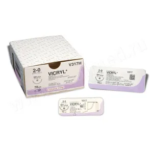 Vicryl - рассасывающийся шовный материал, Ethicon