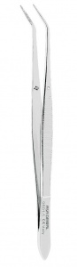 Пинцет анатомический изогнутый N1, 15 см (1шт.), Asa Dental