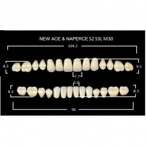 Gloria New Ace полный гарнитур фронт верх S2, фронт низ S3L, боковые М30 (28шт.), Yamahachi