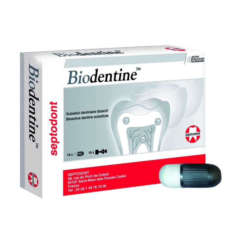 Biodentine - 15 капсул пророшка, 15 капсул жидкость, Septodont