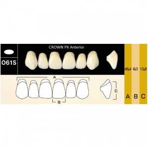 Crown PX фронтальные верхние, фасон O61S (6шт.) Yamahachi