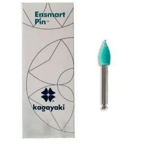 Полир Ensmart Pin метал. ножка - конус зелёный средний силиконовый (10шт.), Kagayaki — Kagayaki, фото
