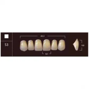 New Ace Anterior - фронтальные верхние, фасон S3 (6шт.) Yamahachi