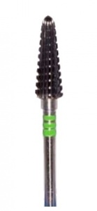 Фреза ТВС L050ST3F, конус закругленный, 5мм, прямая насечка, экстрамелкая абразивность — фото товара