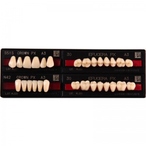 Зубы композитные трехслойные Crown PX/Efucera PX - полный гарнитур