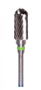 Фреза ТВС C060SС, цилиндр закругленный, 6мм, одинарная насечка, крупная абразивность — фото товара