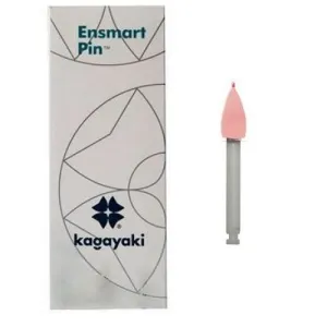 Полир Ensmart Pin пласт. ножка - конус розовый мягкий силиконовый (30шт.), Kagayaki — Kagayaki, фото