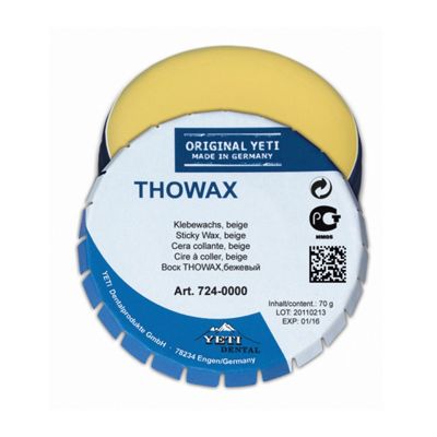 Воск клеевой липкий Thowax бежевый (70гр.), Yeti — фото товара