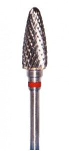 Фреза ТВС F060DM, конус закругленный, 6мм, двойная насечка, мелкая абразивность — фото товара
