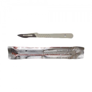 Скальпель одноразовый стерильный №24 (10шт.), Jiangsu Huida