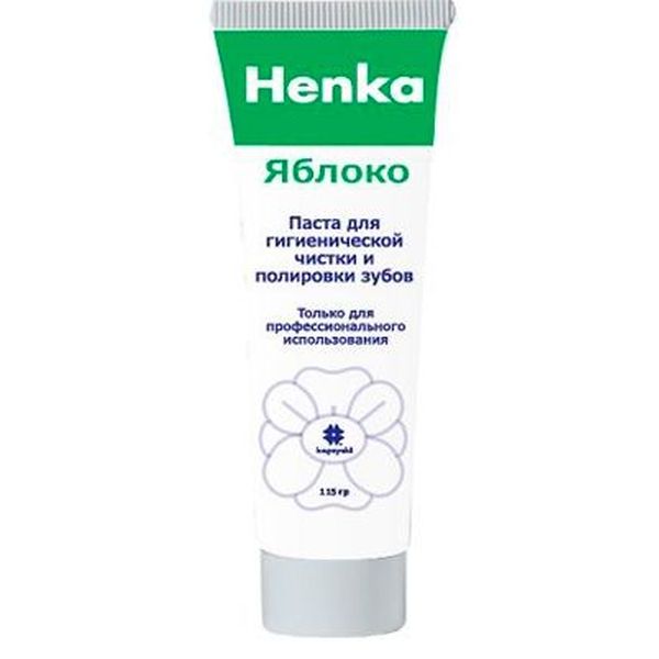 Henka - универсальная паста без фтора, яблоко (115гр.), Kagayaki 