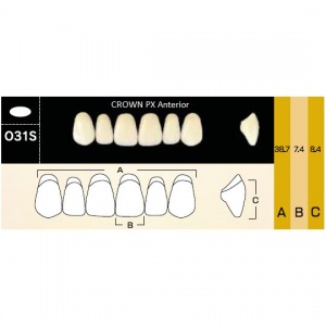 Crown PX фронтальные верхние, фасон O31S (6шт.) Yamahachi