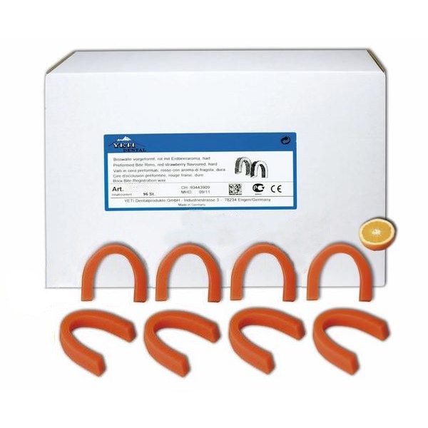 Воск для регистрации прикуса средней твёрдости, апельсин (96шт.), Yeti — фото товара