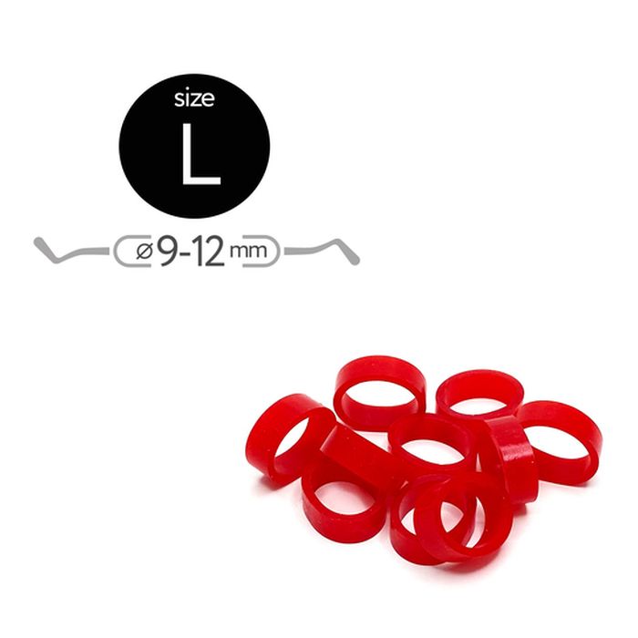 Маркировочные кольца для инструментов L (d9-12мм), красные (50шт.), Fabri
