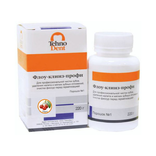 Флоу-Клинз Профи - Вишня (220гр.), Технодент — фото товара