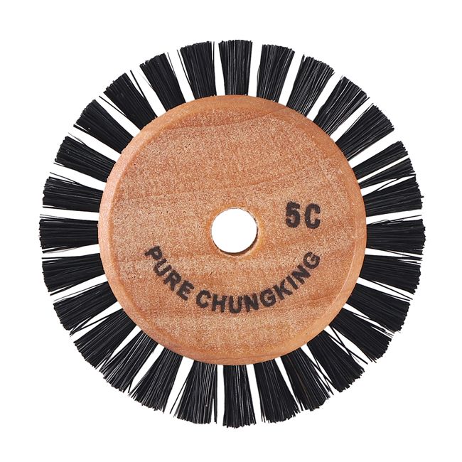 Щётка синтетическая жёсткая, 1 рядная редкий ворс, диаметр 51мм (1шт.), Songjiang sheshan — фото товара