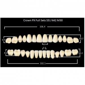 Crown PX/Efucera PX полный гарнитур фронт верх S51, фронт низ N42, боковые М30 (28шт.), Yamahachi