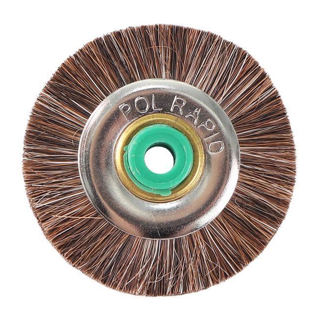 Щётка натуральная щетина, коричневая средняя, диаметр 4,2 см (1шт.), Songjiang sheshan — фото товара