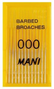 Barbed Broaches 52мм. №000 (12шт.), Mani