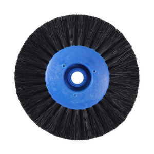 Щётка натуральная чёрная жёсткая, 4-х рядная, диаметр 80мм (1шт.), Songjiang sheshan — фото товара