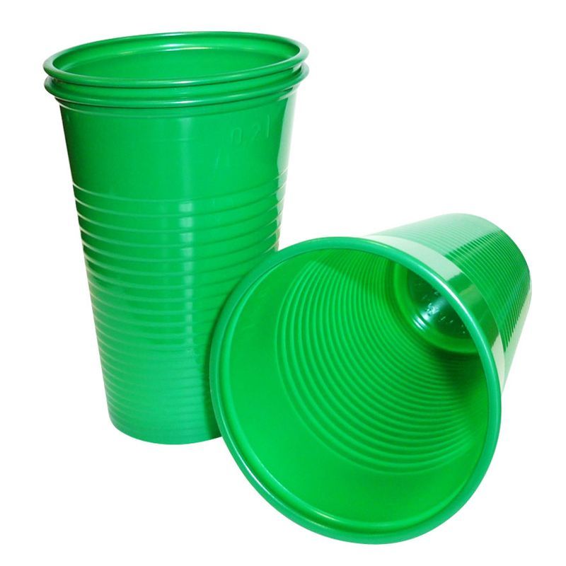 Стаканы одноразовые зелёные (200шт.)