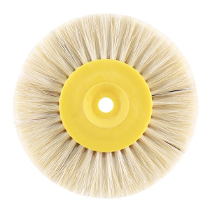 Щетка для шлифмотора пятислойная, диаметр 80мм, желтый пластик (1шт.), Songjiang sheshan — фото товара
