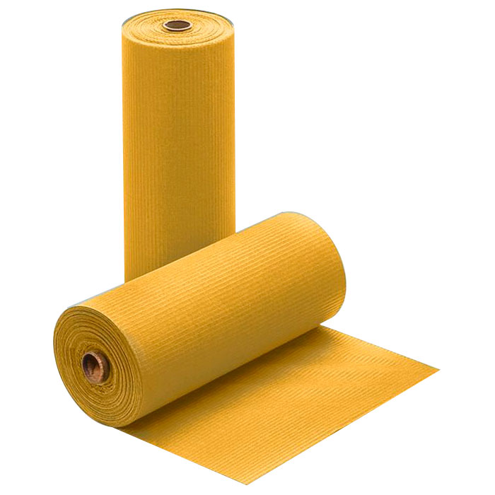 Фартуки для пациентов 61*53см бумажно-пластиковые в рулоне, лимонные (80 шт.), Кристидент