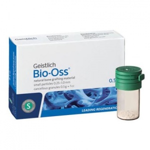 Bio-Oss spongiosa, гранулы 0.5гр., размер S (0,25-1мм.), Geistlich