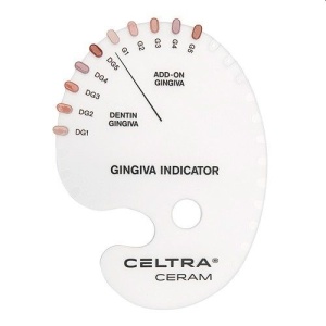 Celtra Ceram - шкала цветов Shade Gingiva indicator (1шт.), DeguDent