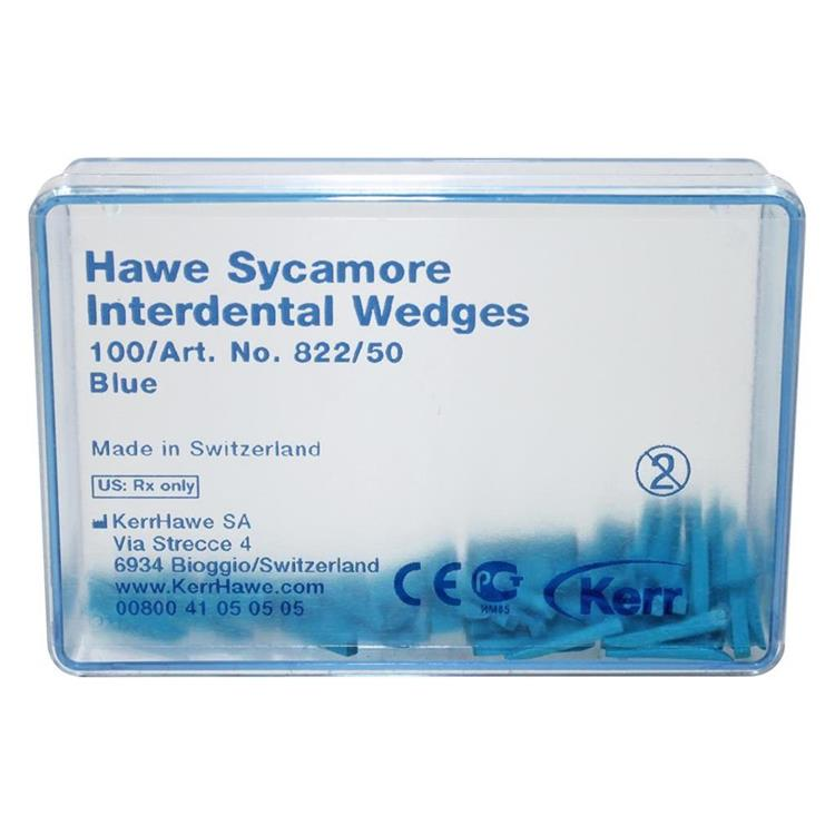 Клинья Sycamore Interdental - синие (100шт.), Kerr Hawe