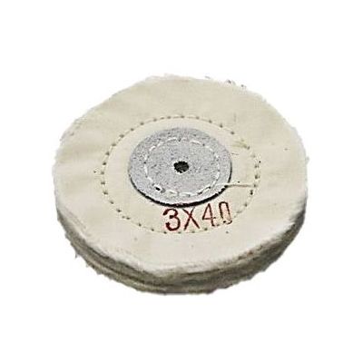 Круг полировочный для шлифмотора бязевый белый, диаметр 3 дюйма, 40 слоёв (1шт.), Songjiang sheshan