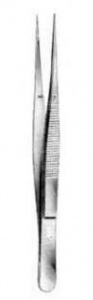 Пинцет прямой анатомический (150x2,5 мм). П-15-123, Sammar