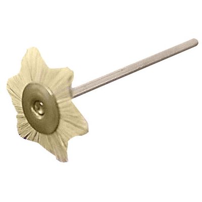 Щёточка звёздочка, натуральная щетина, белая, диаметр 22мм (1шт.), Songjiang sheshan