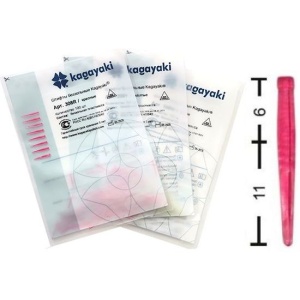 Штифты беззольные YuniPin №308 красные (100шт.), Kagayaki