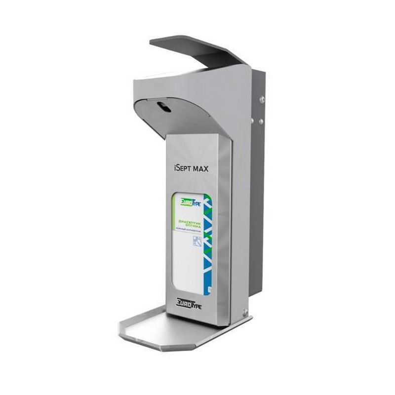 "iSept Max" - дозатор настенный локтевой для флаконов 1л, EuroType