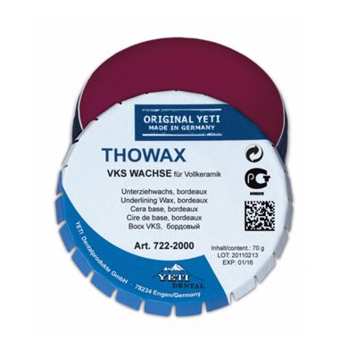 Воск базовый Thowax VKS, для безметалловой керамики, бордовый (70гр.), Yeti
