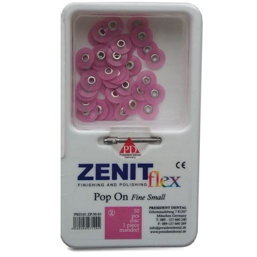 Диски Zenit flex Pop On - мягкие, диаметр 10мм.(50шт.), President Dental