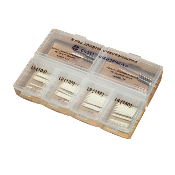 Штифты стекловолоконные - набор (40шт.+8дрилей), Форма