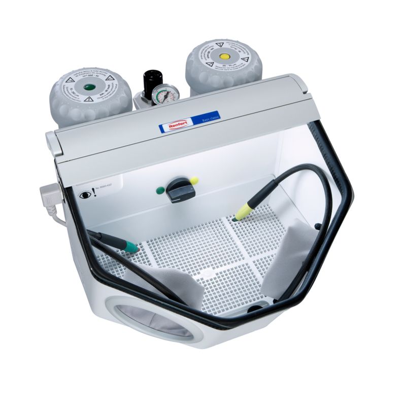 Пескоструйный аппарат Basic classic, 2 бачка (25-70мкм.), 2 сопла 0,8мм., Renfert