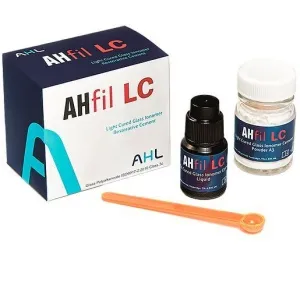 AHfil LC цвет A2 - цемент светоотверждаемый стеклоиномерный (15гр.6мл.), AHL — фото товара
