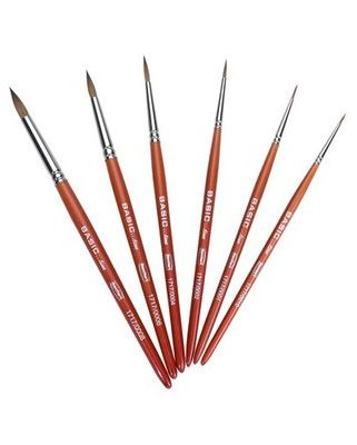 Кисти Basic line - набор (6шт.), Renfert — фото товара