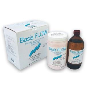 Basis Flow - жидкотекучая пластмасса, цвет розовый с прожилками LF Pink (650гр+500мл), Yamahachi