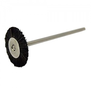 Щётка натуральная, чёрная, диаметр 18мм (1шт.), Songjiang sheshan