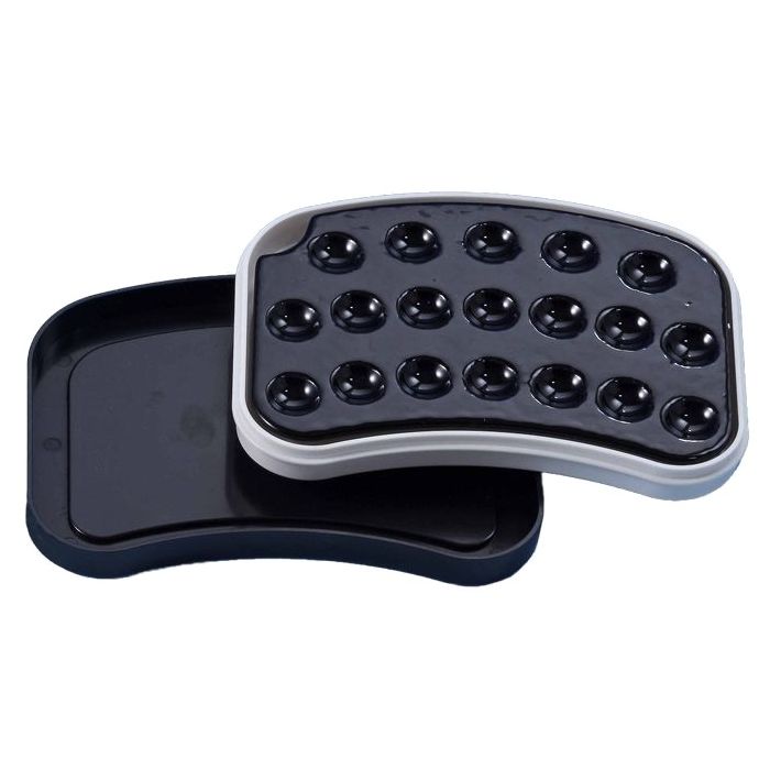 Палитра для работы с красителями 19 ячеек, чёрная (1шт.), Song Young — фото товара